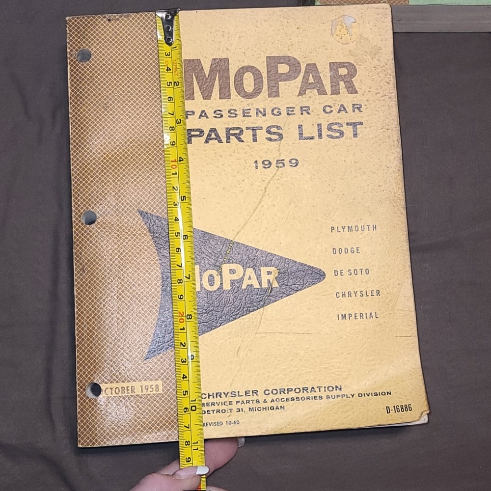 Original 1959&60 Mopar Passenger Car Parts Catalog - Picture 10 of 12
